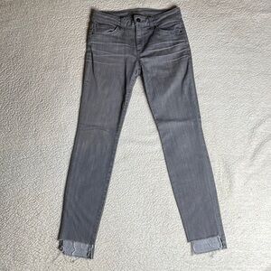 Joe’s Jeans Denim Gray skinny ankle Stretch Crop Size 26